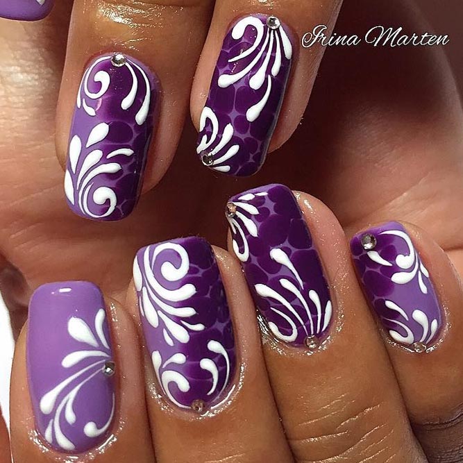 White Swirls Design