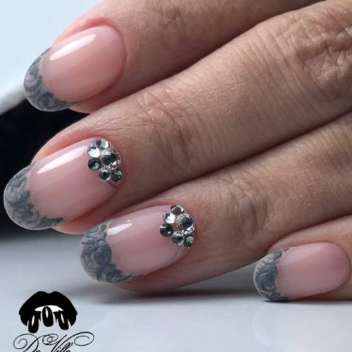 Lacy Tips Nail Ideas