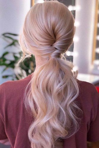 Low Ponytail For Long Hair #longhair #blondehair