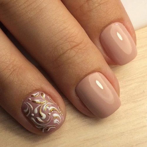 Patterned Nude Nail Designs picture 2