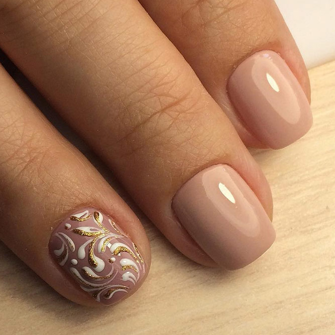 Patterned Nude Nail Designs picture 2