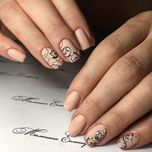 Patterned Nude Nail Designs picture 4