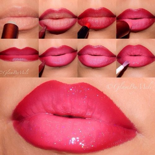 Ombre Lips Makeup Step by Step picture 3