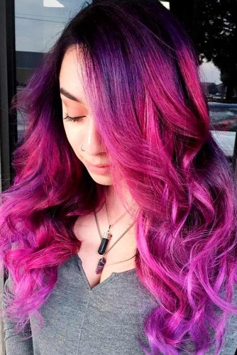 15 Gorgeous Options For Purple Ombre Hair