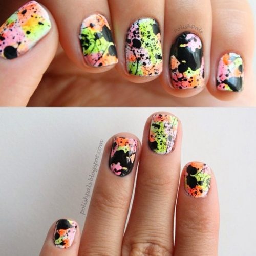 Sassy and Splashy Nail Art