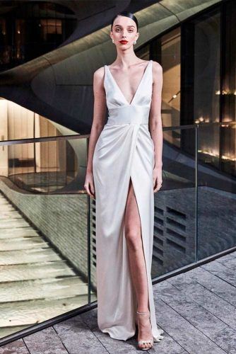 High Wrap LOng Prom Dress #whitedress #longdress