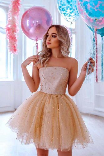 Short Strapless Prom Dress #shortdress #promdress