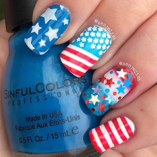 Popular 4th Of July Nails To Feel Like America's Supergirl