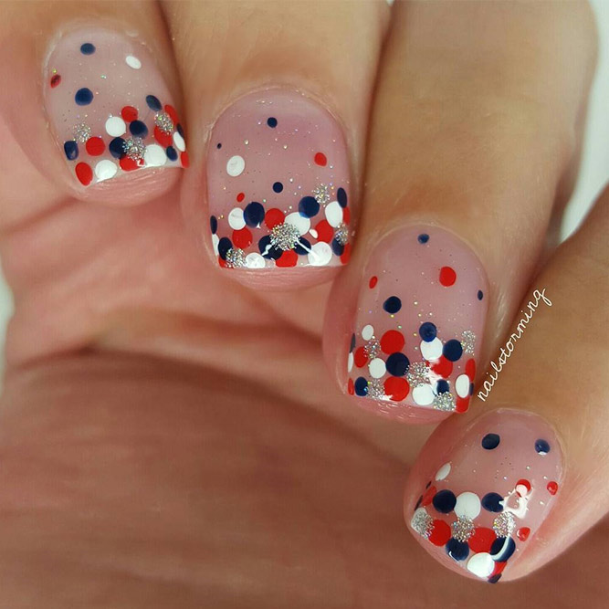 Red White and Blue Beautiful Nail Designs picture 3