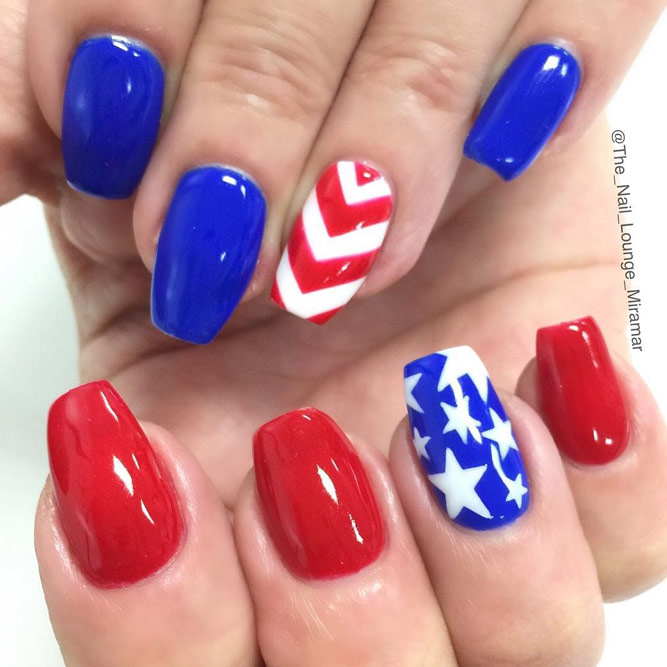 Red, White and Blue Holiday Nail Designs picture 4