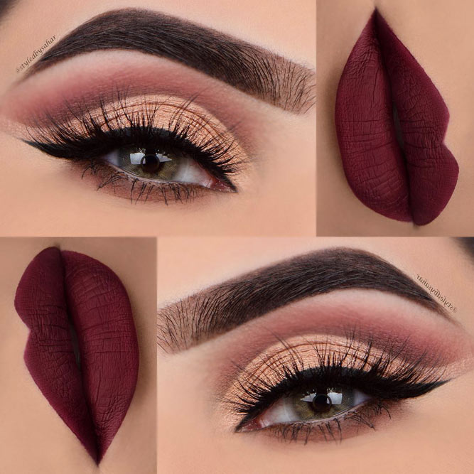 Maroon Matte Lipstick to Look Glamorous picture4