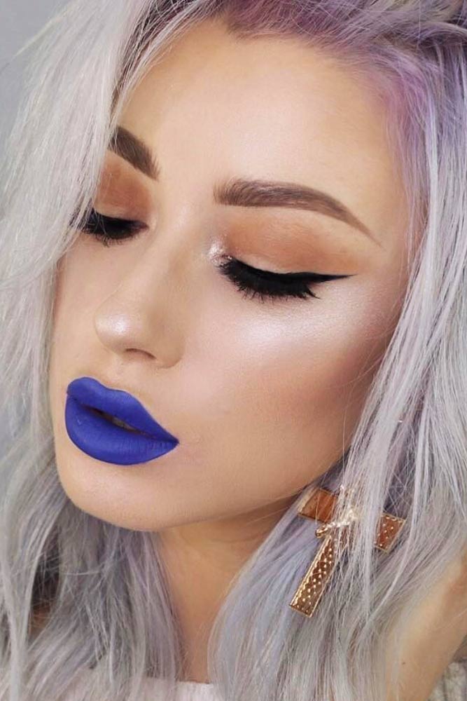 42 Blue Lipstick Shades We're Falling For This Season