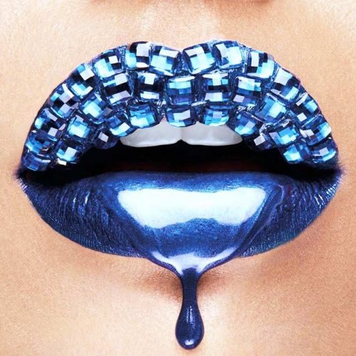 Fantastic Blue Lipstick Makeup picture 1