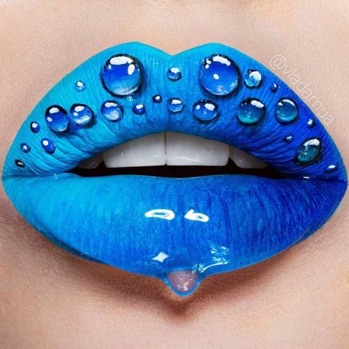 Fantastic Blue Lipstick Makeup picture 5
