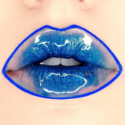 Fantastic Blue Lipstick Makeup picture 3