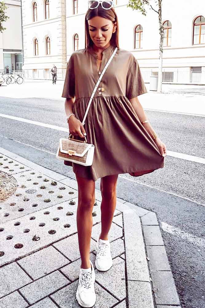 High Waisted Short Dress Design #shortcasualdress