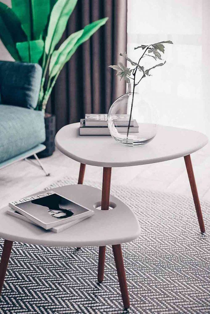 Modern Double Coffee Table #doublecoffeetable