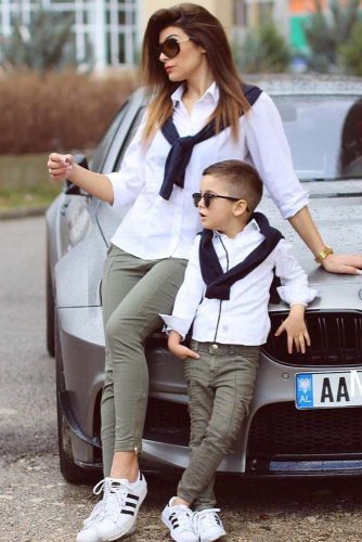 Cute mom and outlet son matching outfits