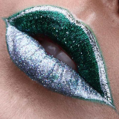 Green Lipstick with Glitter picture6