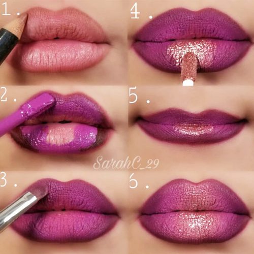 Step By Step Lips Makeup #lipsmakeup #tutorial
