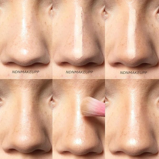 Simple Nose Contouring #concealer #highlighter