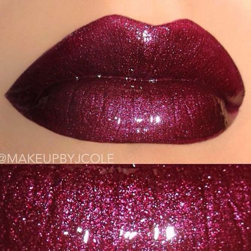 Glitter Maroon Lipstick picture1