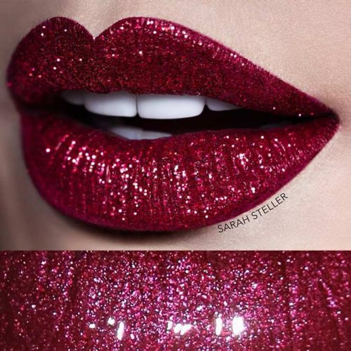 Glitter Maroon Lipstick picture3