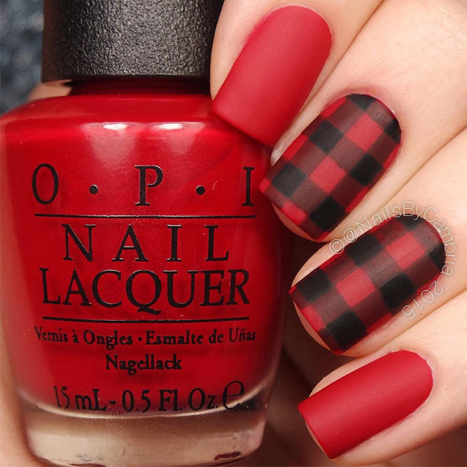 Plaid Nails