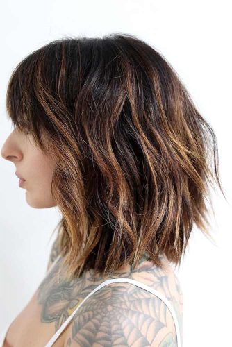 Stylish Ideas for Medium Hair with Bangs picture 5