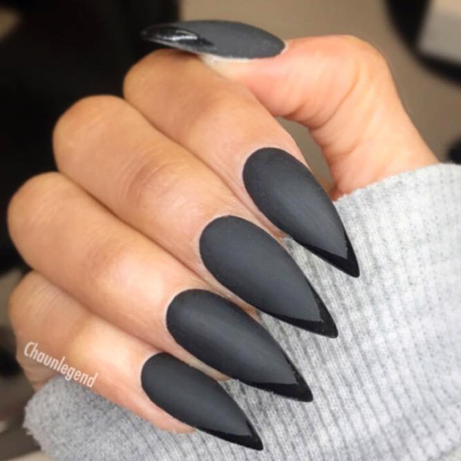 matte claw nails