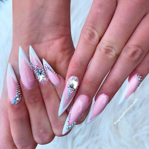 stiletto nails french