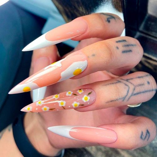 Stiletto Nails With French
