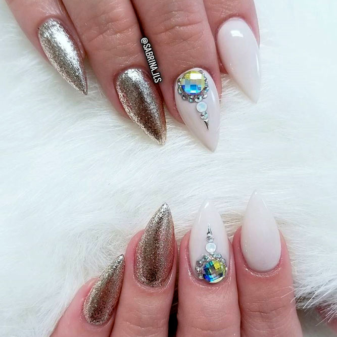 Nails Design for Short Stiletto Nails #shortnails 