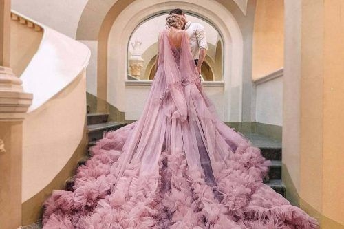 Luxurious Pink Wedding Dress Designs