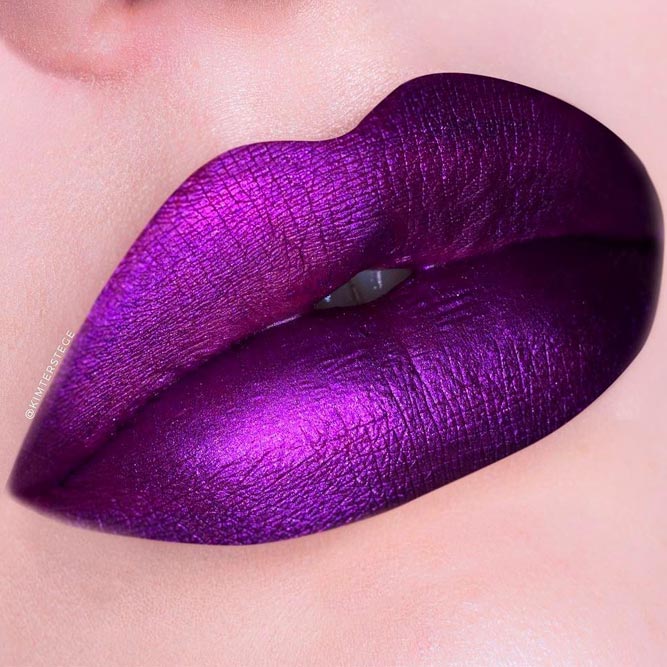 Metallic Purple Lipstick Shades