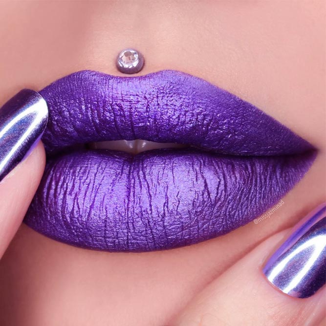 Metallic Purple Lipstick Shades