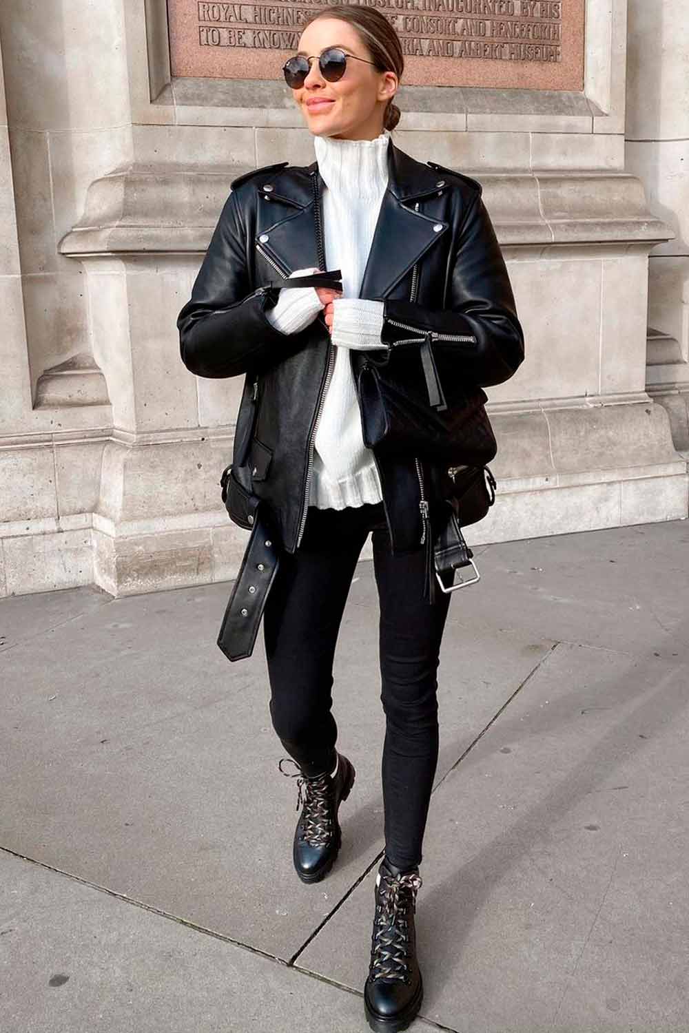 How To Rock Your School Outfit with Leather Jacket