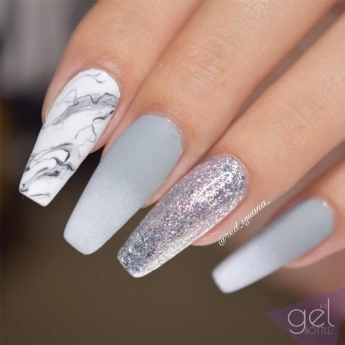 The Most Stylish Ideas For White Coffin Nails Design