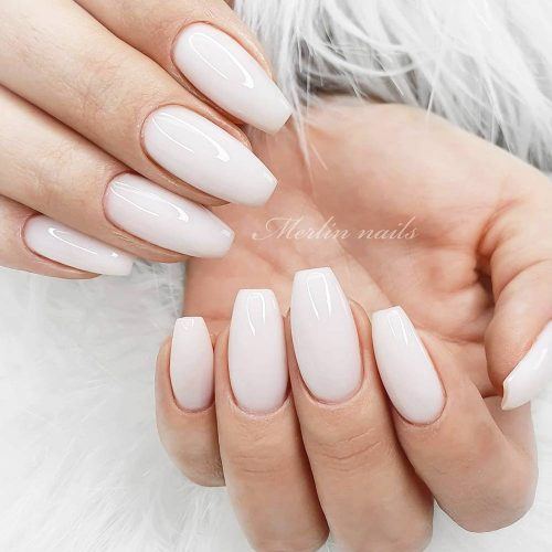 The Most Stylish Ideas For White Coffin Nails Design