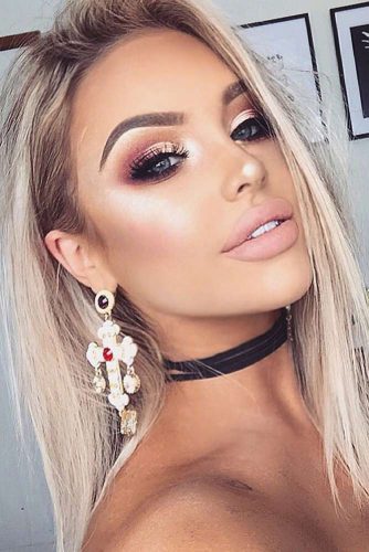 Full Makeup Looks for Girls with Blonde Eyebrows picture 6