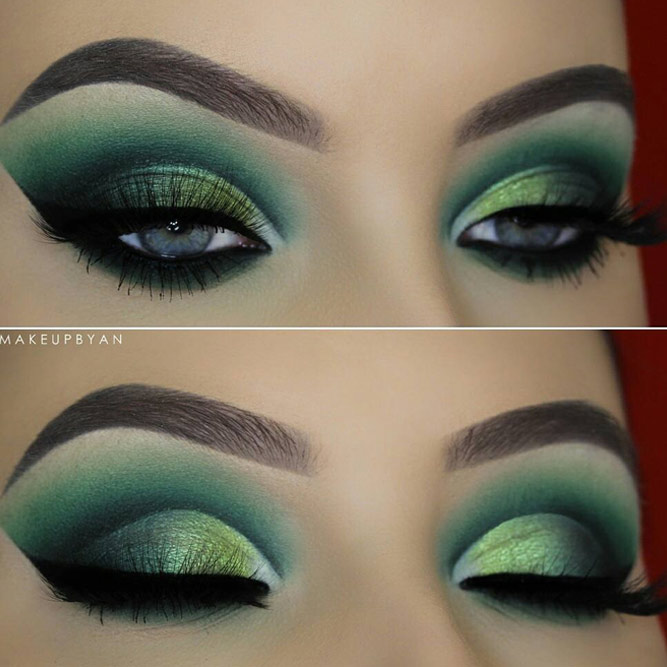 blue green eyes makeup