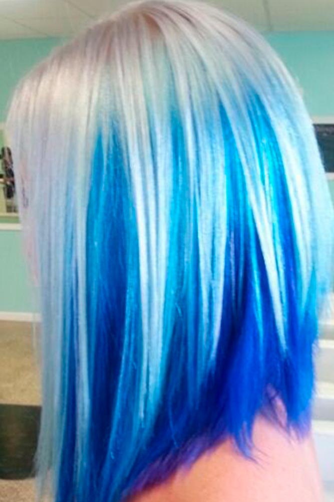 24 Fairy Blue Ombre Hair for Beautiful Girls