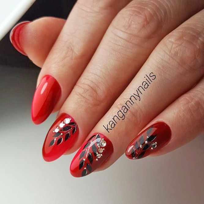 30 Chic Red Nail Designs to Say 