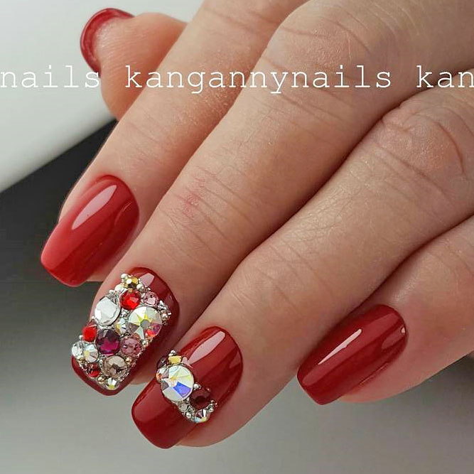 Cool Nail Designs in Red Color picture 2