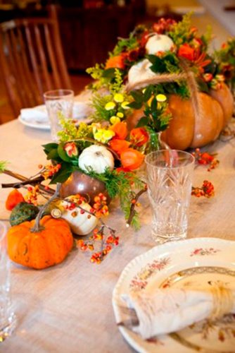 Centerpiece and Tabletop Decoration Ideas with Pumpkins picture 5