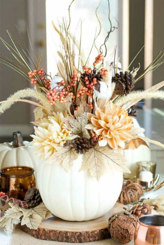 Centerpiece and Tabletop Decoration Ideas with Pumpkins picture 1