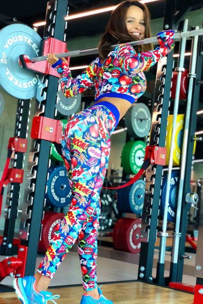 Printed Pop Art Fitness Set #popartleggings