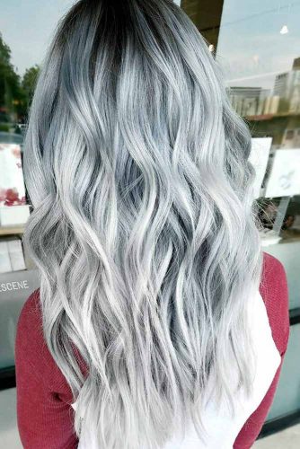 Silver and Grey Balayage