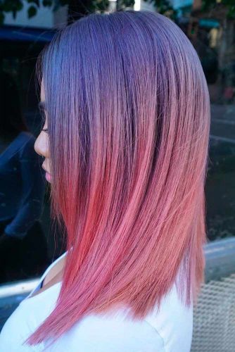 Cute Light Pink and Lavander Ombre