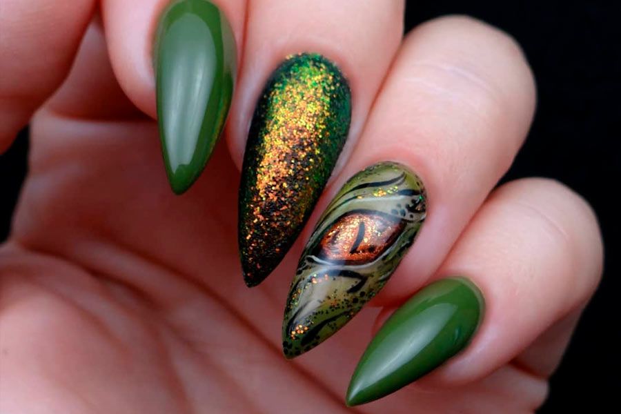 36 Fresh Green Nails Ideas To Get This Season